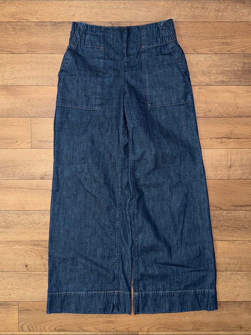 We The Free Size Extra Small Wide Leg Denim Pant 100% Cotton Coastal Free People